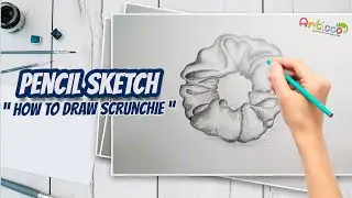 Pencil Sketch || How To Draw Scrunchie Step by Step