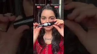 Which mascara is the best? Blue heaven Vs maybilline #mascara #shortvideo #makeuptutorial #makeuptip