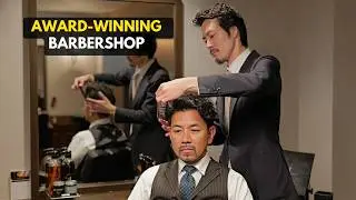 💈(ASMR) Haircut and Shaving at Award-Winning Japanese Barbershop | Gentlemen&rsquo;s Club
