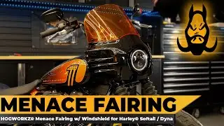 HOGWORKZ&reg; Menace Fairing w/ Windshield for Harley-Davidson&reg; Softail / Dyna