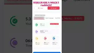 Sebi grade A mock-3 #100dayschallenge #day2 #adda247 #bankingexam #ibps #shotsviral