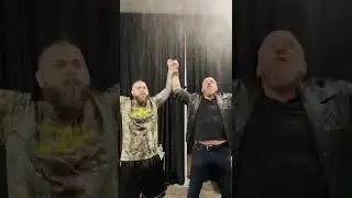 Triple H Teaches Post Malone His Water Trick