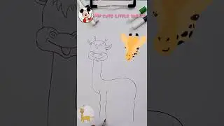 how to draw beautiful giraffe #step by step #drawing #mycutelittleworld #art #drawsocute