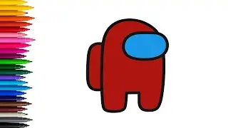 How to Draw the Red Among Us Character Easily