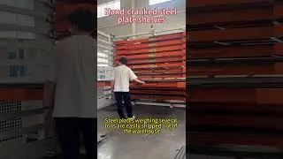 Hand cranked steel plate shelves/Sheet Metal Storage Racking #lasercutting #storagesolutions