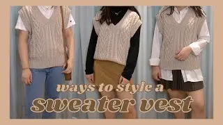 12 ways to style a sweater vest