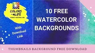 Free Watercolor Backgrounds Youtube Thumbnail Download Link HD
