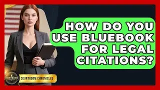 How Do You Use Bluebook For Legal Citations? - Courtroom Chronicles