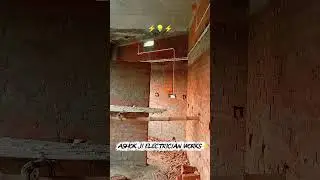 हाउस वायरिंग पाइप फिटिंग वर्क, #housewiring #construction #pipelining #electrical #viralshort