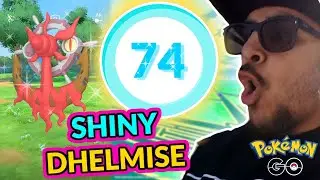 IRL Shiny Dhelmise Hunt! ✨ Pok&eacute;mon GO | Road to Level 74