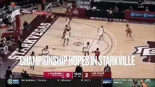 Alabama basketball clinches the 2021 SEC regular-season championship against Mississippi State