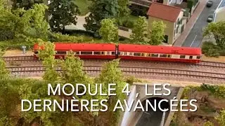 TUTO gare de L’Arbresle, module 4 , partie 6,  les derniers avancées , train échelle N