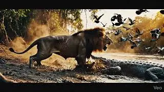 🦁🔥 Lion vs Crocodile: When the King of the Jungle Faces the River Monster! #lionvscrocodile