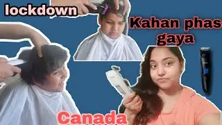 Cutting my son's hair in Lockdown at home | lockdown hair cut| hindi urdu