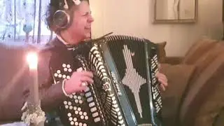 Clairaudient psychic improvise opera with voice and accordion -  to one of her 10 year old products