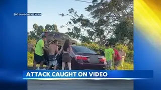 Viral video shows car attack at Hawaii beach parking lot; police arrest one man