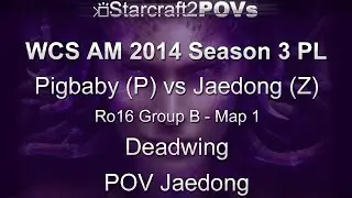 SC2 HotS - WCS AM 2014 S3 PL - Pigbaby vs Jaedong - Ro16 Group B - Map 1 - Deadwing - Jaedong