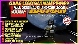 Game LEGO Batman PPSSPP Ukuran Kecil Di Android Terbaru 2026