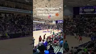 Furman Paladins Men's Basketball 🏀 vs. Alabama #furman #furmanjoust #socon #Alabamambb #greenvillesm