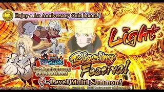 LIGHT! 470 NINJA PEARLS SUMMONS! Six Paths Naruto Blazing Festival! Naruto Ultimate Ninja Blazing