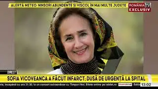 Sofia Vicoveanca a făcut infarct. Artista, luată cu ambulanța la 4 dimineața