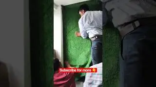 High Quality 10mm Artificial grass Installation on walls | How to Install Fake grass on Walls |