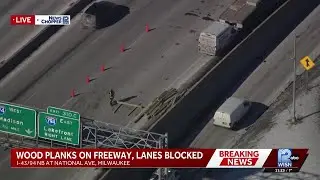 TRAFFIC ALERT: Right three lanes blocked near I-43 northbound at National Avenue