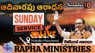 Pastor Samuel Savarapu's Sunday live message.