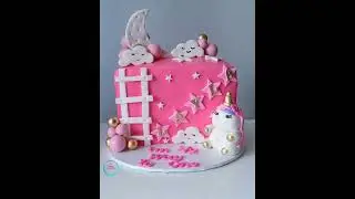 6 Month Baby cake ideas #cake #babybirthvlog #viral #shorts