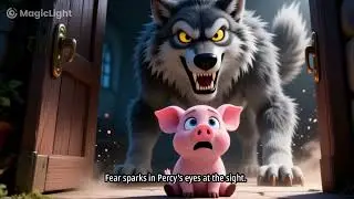Three pigs and wolf #FairyTales #KidsStories #ThreeLittlePigs #MoralOfTheStory #MagicLightai #facts 
