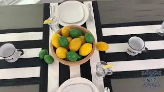 Black & White Table Runners and Placemats Compilation
