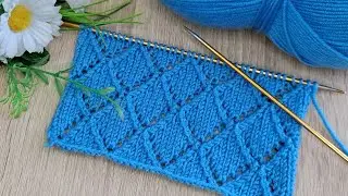 İki şiş kolay örgü yelek model anlatımı ✅️Eays knitting crochet patterns
