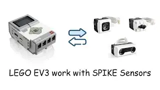 LEGO EV3 work with SPIKE Prime/Robot Inventor Sensors [OFDL EV3 Block Dev #6]