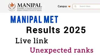 Manipal met exam results link