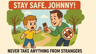 Stay Safe, Johnny! | Stranger Danger Awareness for Kids 🚫🍫 Hi Cute Baby | Life Lesson for Children