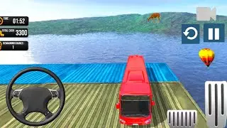 coach bus stunt mega ramp - impossible bus racing driving simulator gameplay#01 AdventureGameplaysTv