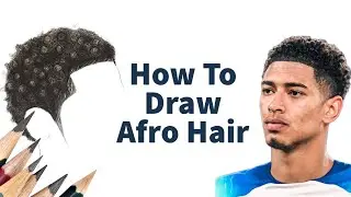 How To Draw African American Hair | Jude Bellingham Hair