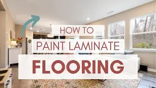 How to Paint Laminate Flooring | Budget-Friendly Makeover