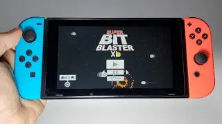 Super Bit Blaster XL Nintendo Switch handheld gameplay