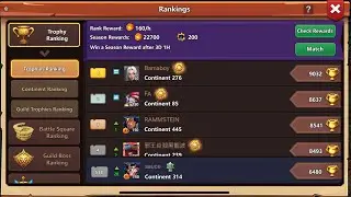 Rank 1 Account/ Lords League/ Clash of Lords 2