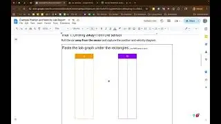 Unit 01 Lab: Position and Velocity Diagrams