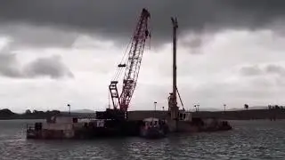 Siganduru sharavathi river bridge construction.