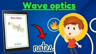 | Wave optics |Class 12th| Physics chapter 10| Best NOTES | &lrm;@Edustudy_point