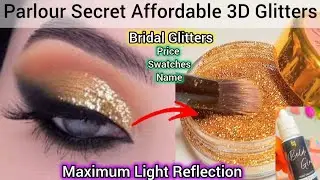 Скрытые блестящие 3D-блестки Parlour Secret High Sparkle с нулевым осыпанием. Как правильно нанос...