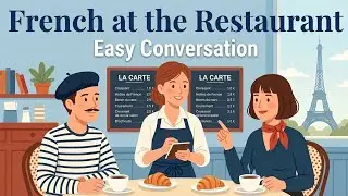 Learn French at the Restaurant | Easy Conversation for Beginners | French Caf&eacute; Podcast