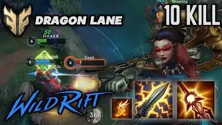 VAYNE Gameplay Dragon Lane ( Build & Runes ) Wild Rift - Season 3