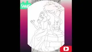 Drawing of snow white #shorts