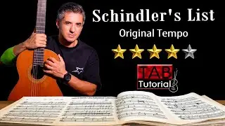Schindler's List | Fingerstyle guitar tutorial Sheet and Tab