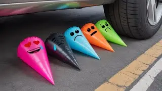 Car Vs Giant Slime – Oddly Satisfying Experiment 🧪