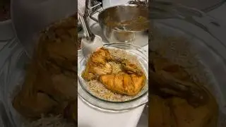 Arabic Chicken Roast with rice  #cooking  #shorts 🥘🍽️🥘